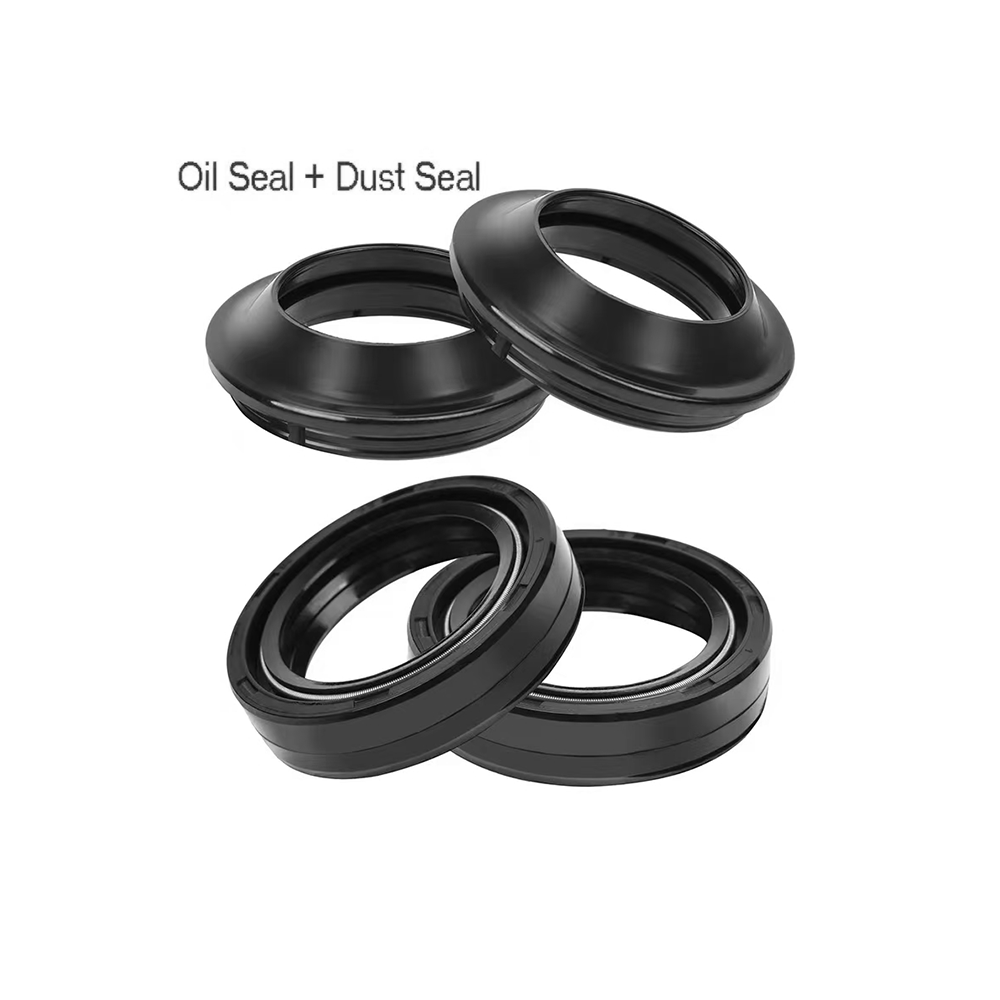 Motorcycle Oil Filter - Joint d'huile et couvercle anti-poussière, fourche