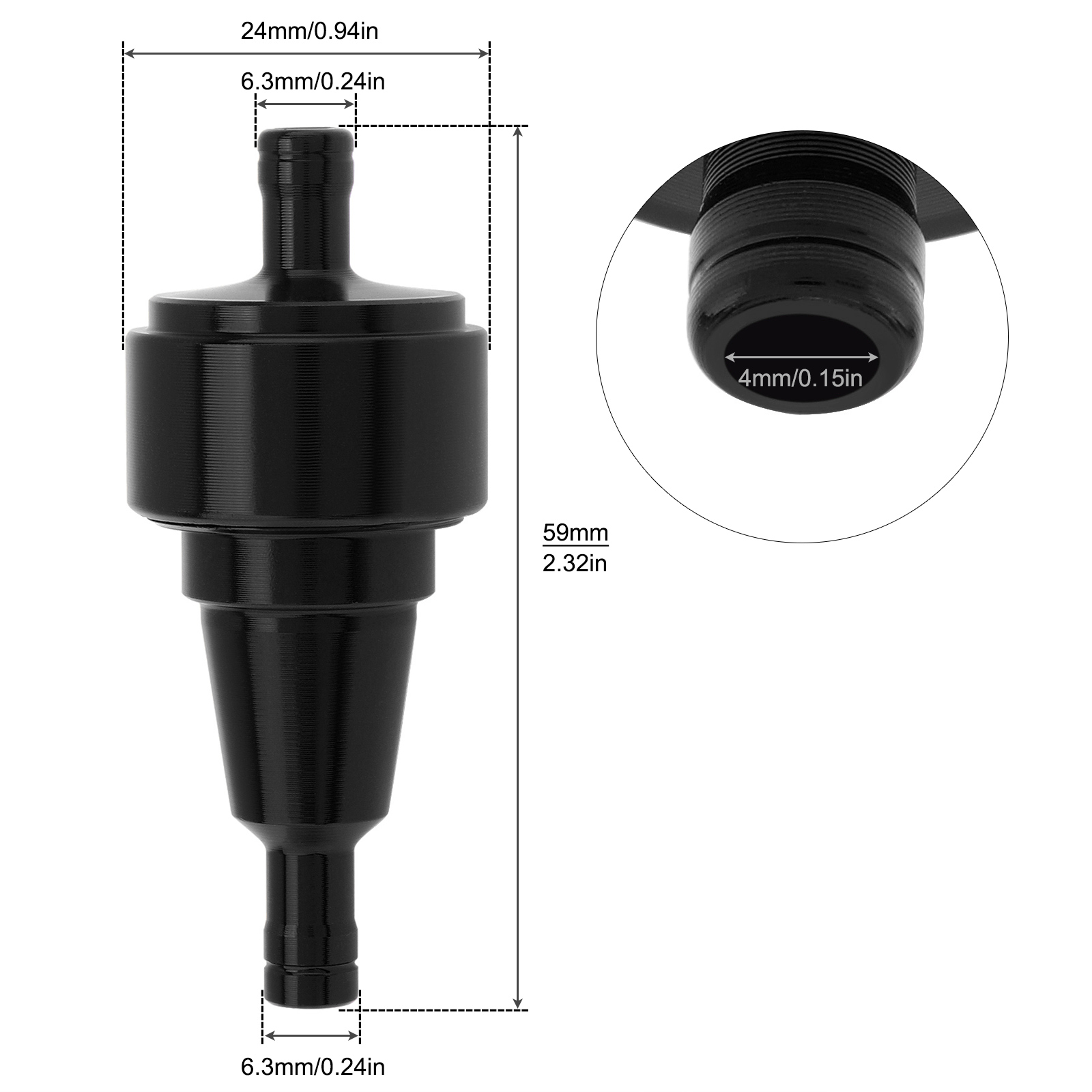 1/4In 6mm filtre à carburant m - Motorcycle Oil Filter avis et prix