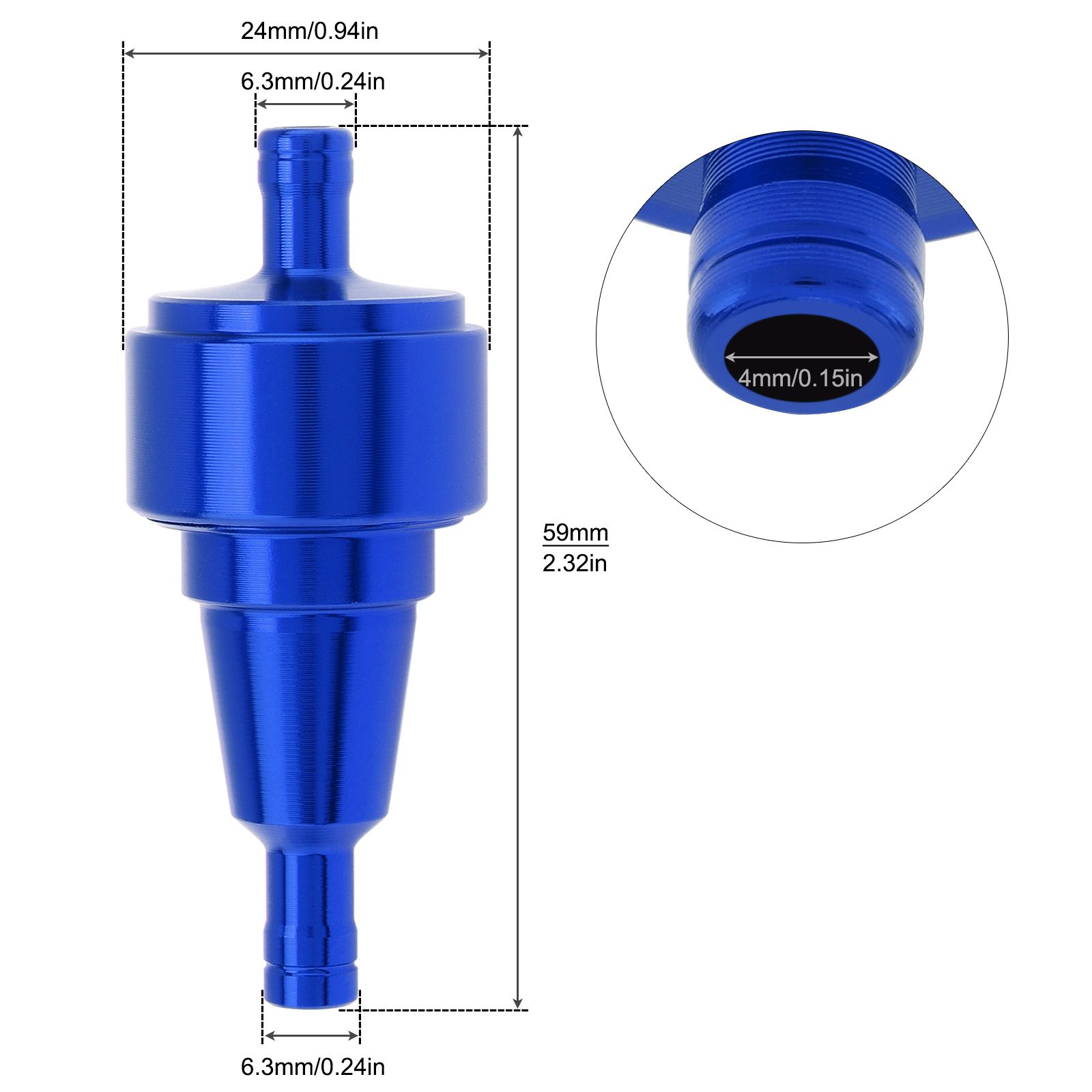 1/4In 6mm filtre à carburant m - Motorcycle Oil Filter avis et prix